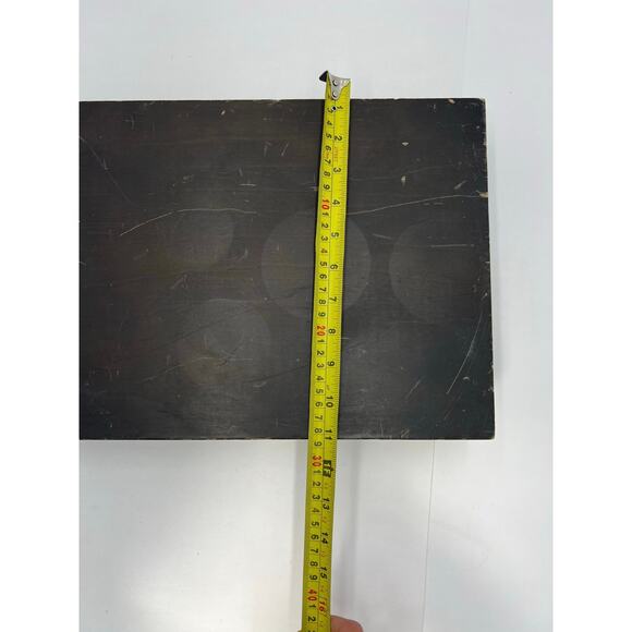 Antique Vintage Wooden Silverware Flatware Chest Blue Fabric Lined Storage Box - Picture 8 of 10